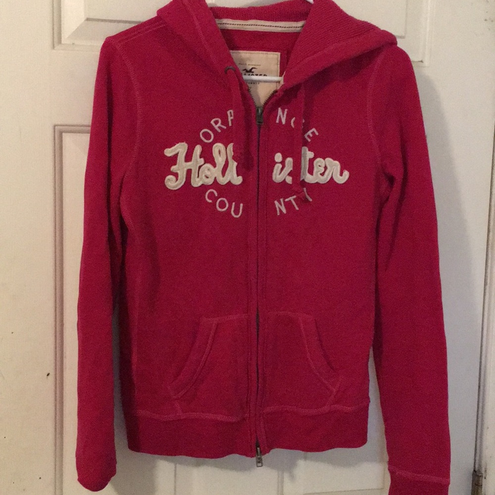 hollister pink jacket
